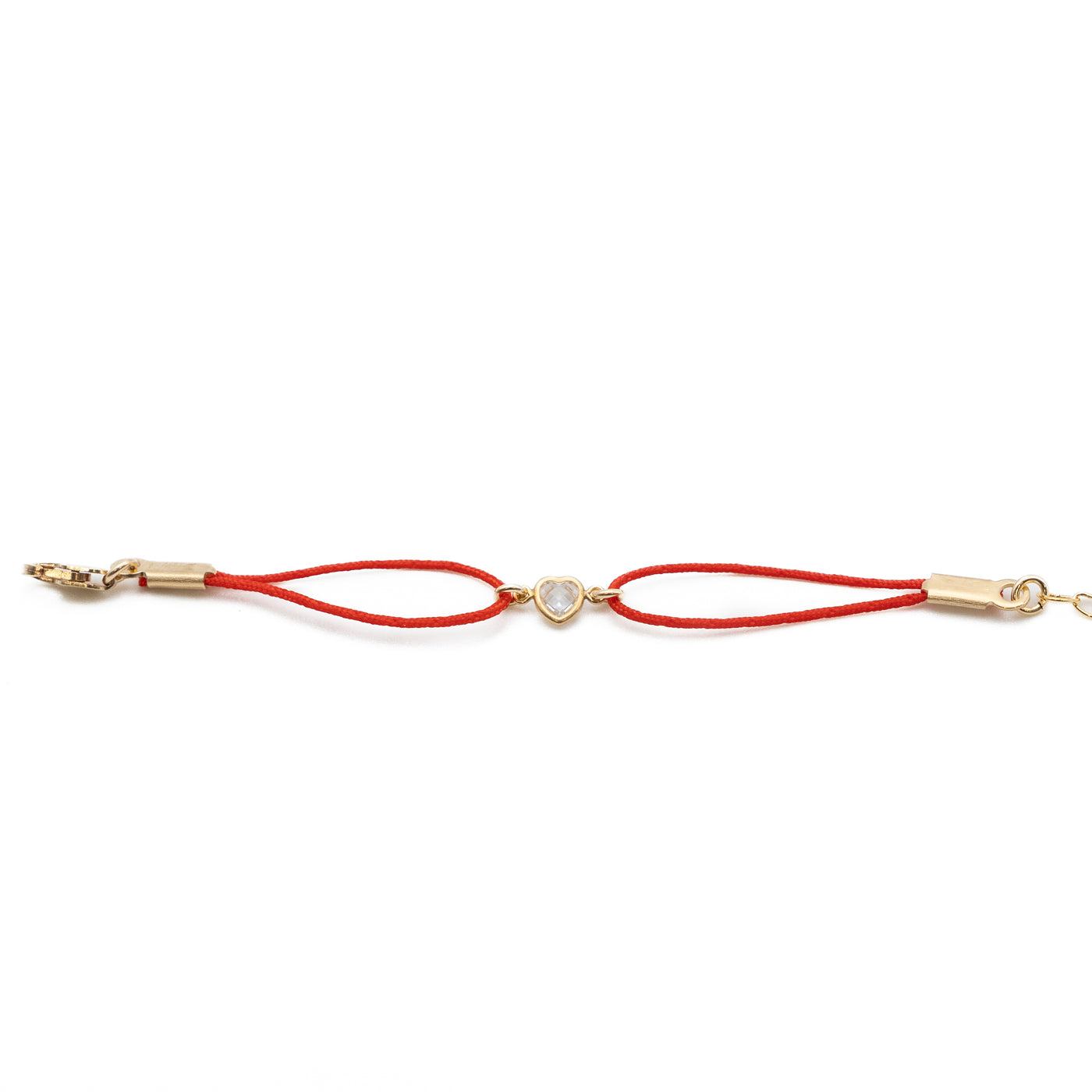 #RS03- Clear Heart String Bracelet