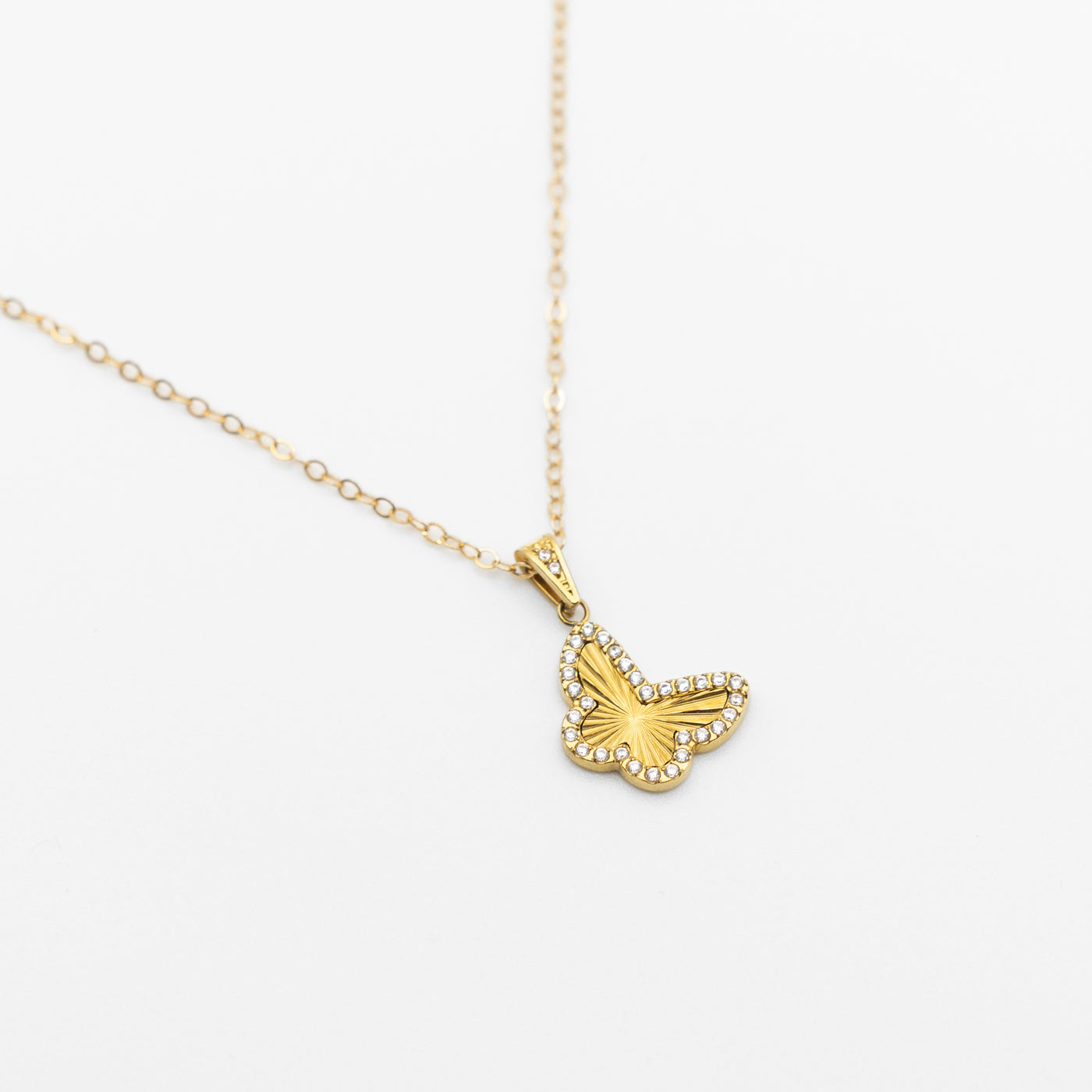 Gold butterfly Necklace