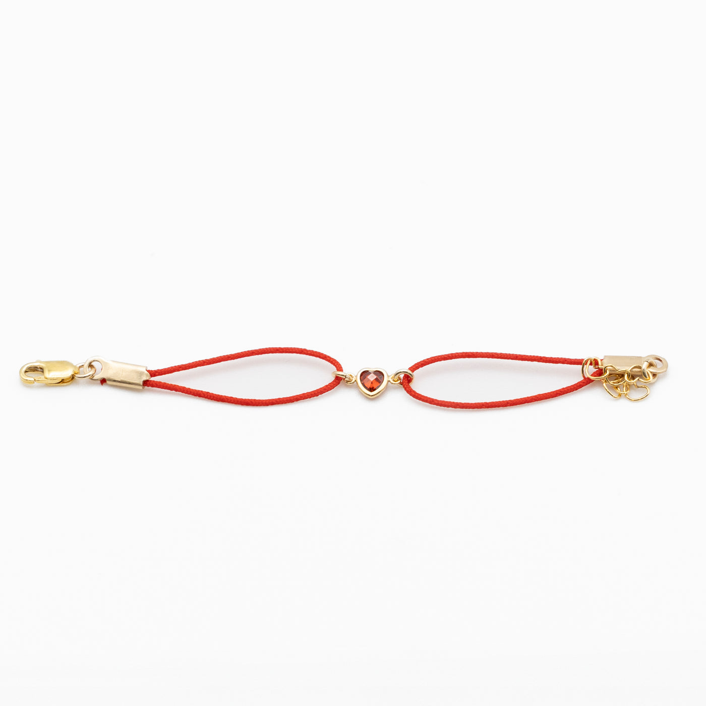 #RS04- Red Heart String Bracelet