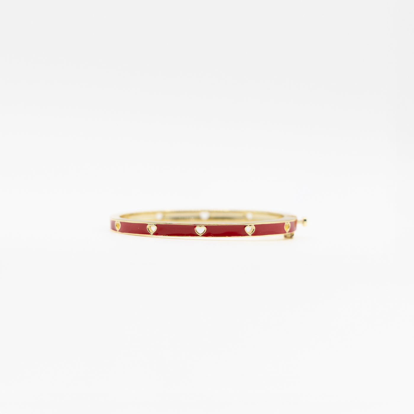 Red Hearts Bangle bracelet