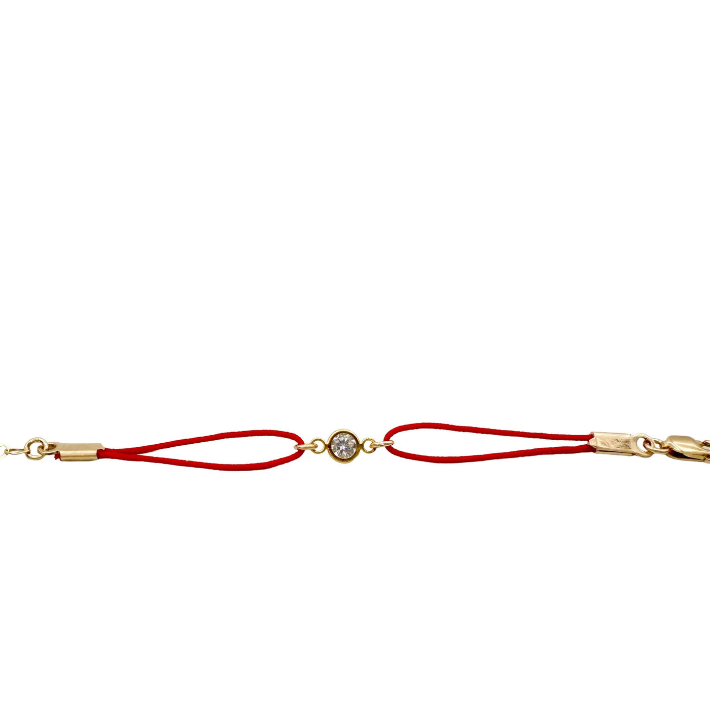 #RS01-  Stud Red String Bracelet