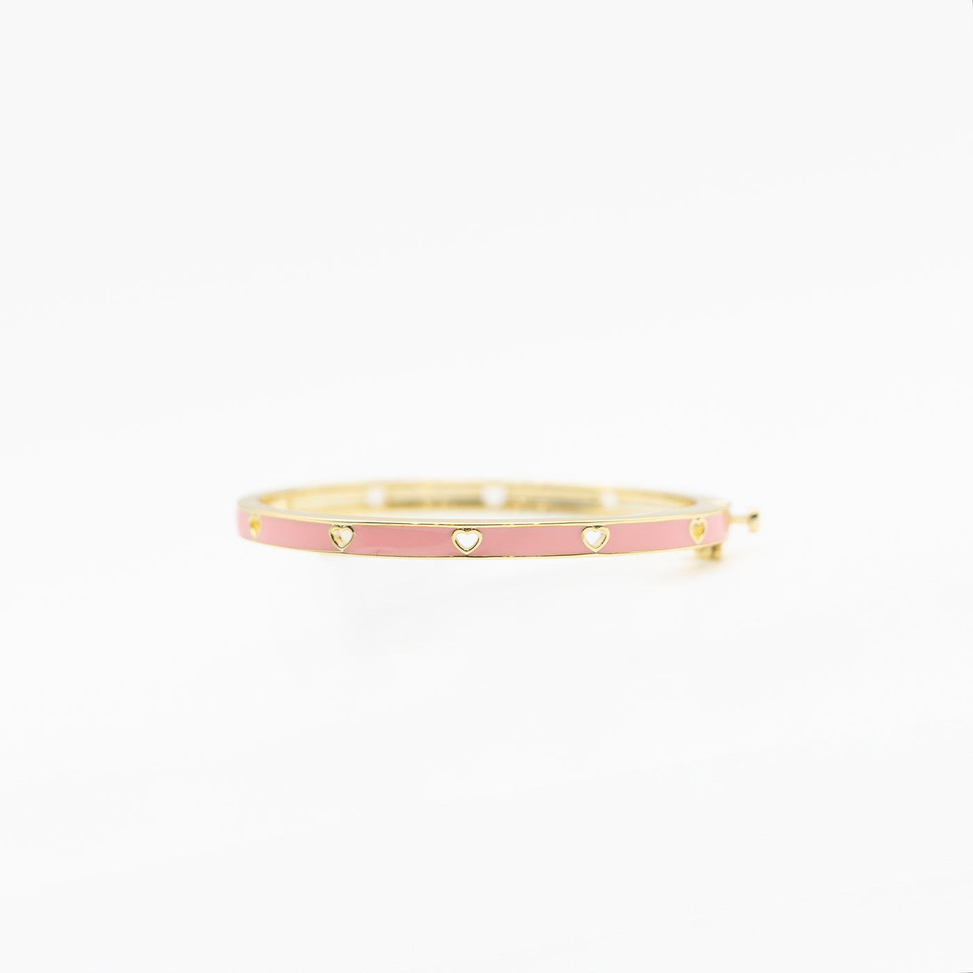 Pink Hearts Bangle bracelet