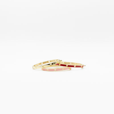 Pink Hearts Bangle bracelet