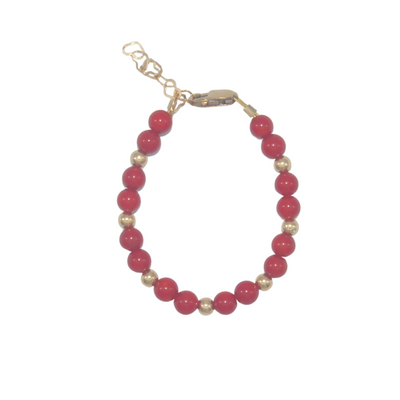 #G182- Red and Gold Bracelet