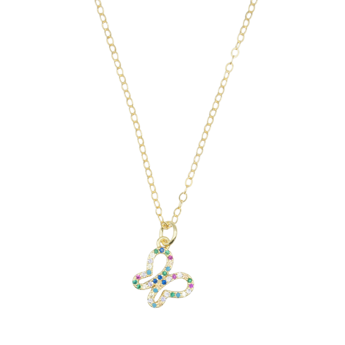 Colorful Butterfly Shape Necklace