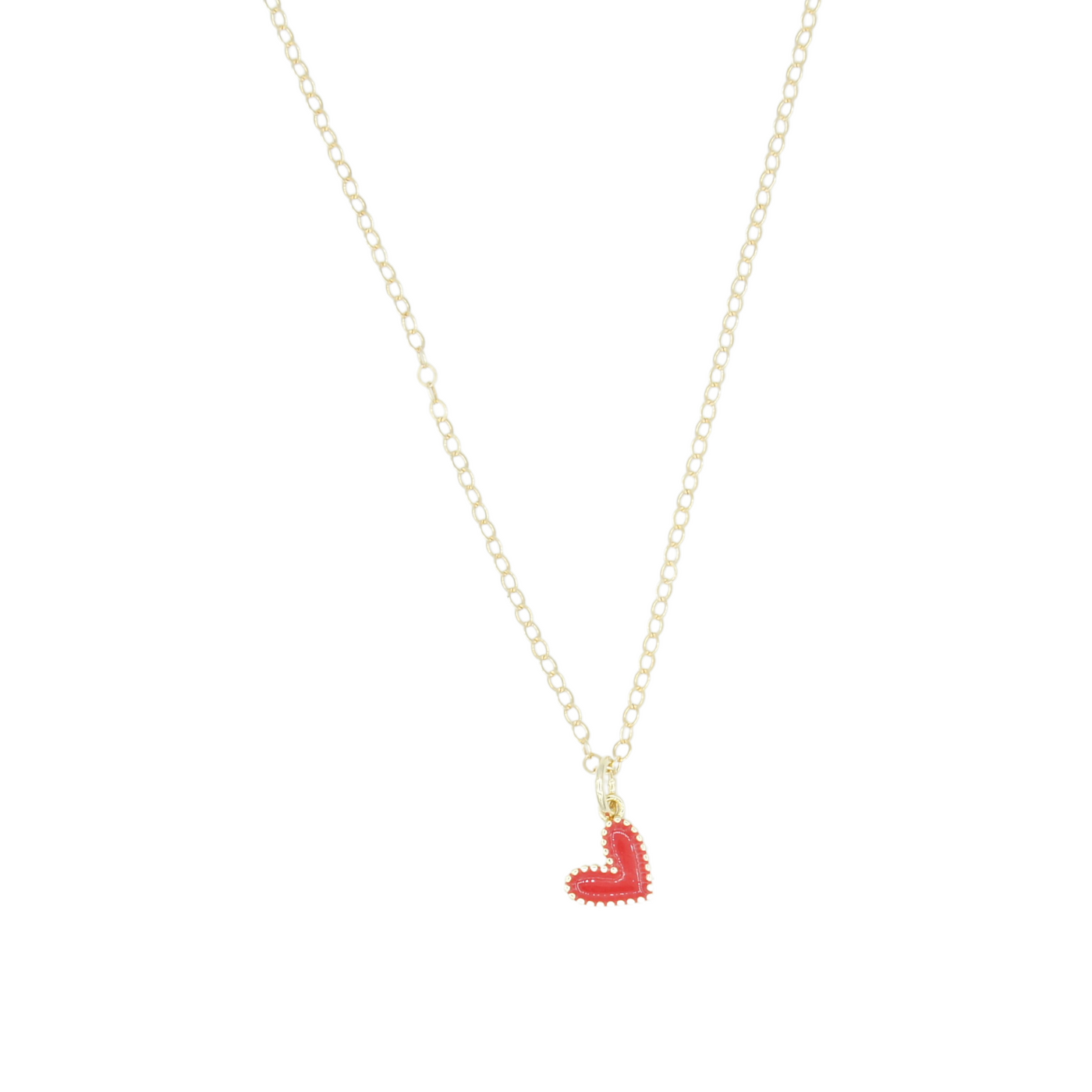 Mini Red Heart Necklace