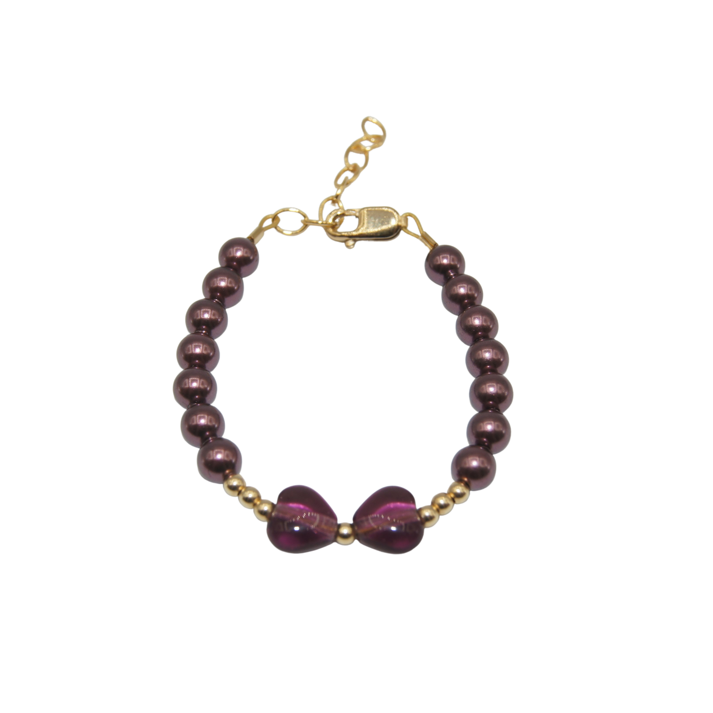 #G159- Plum Bow Bracelet