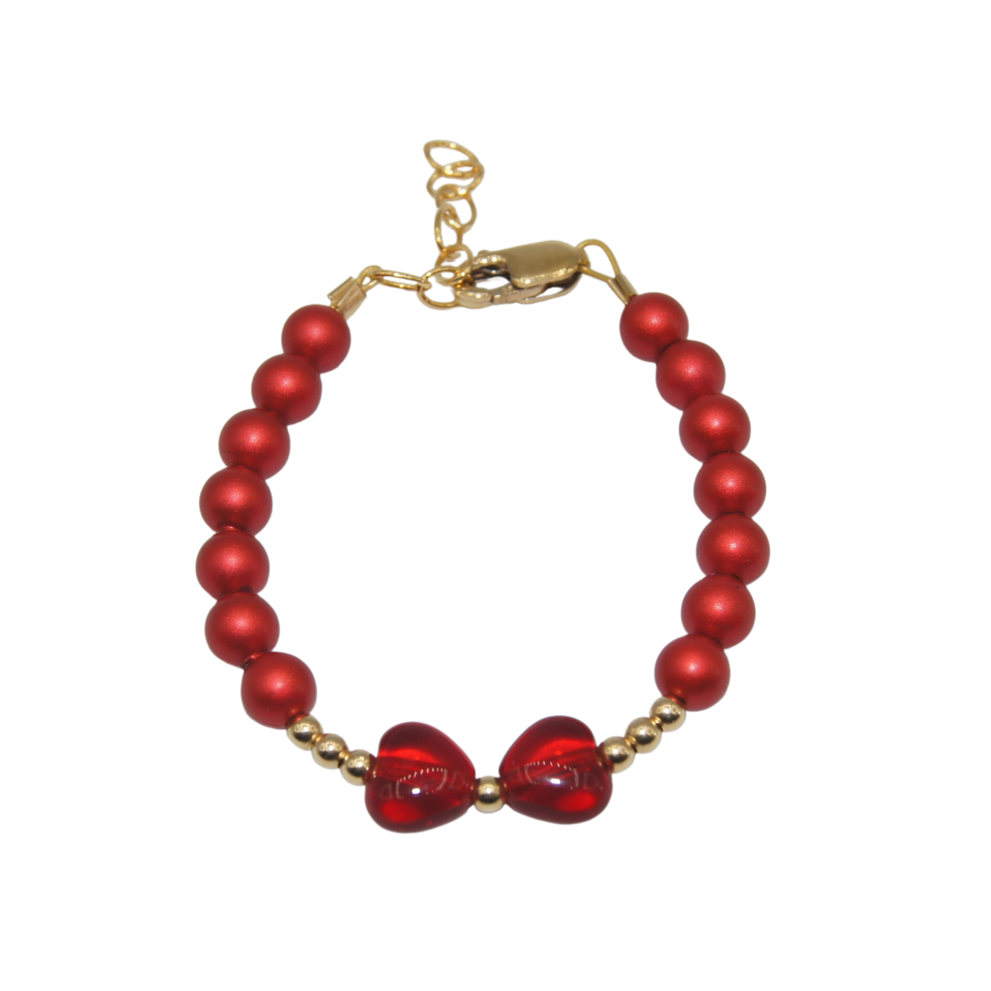 #G160- Red Transparent Bow Bracelet