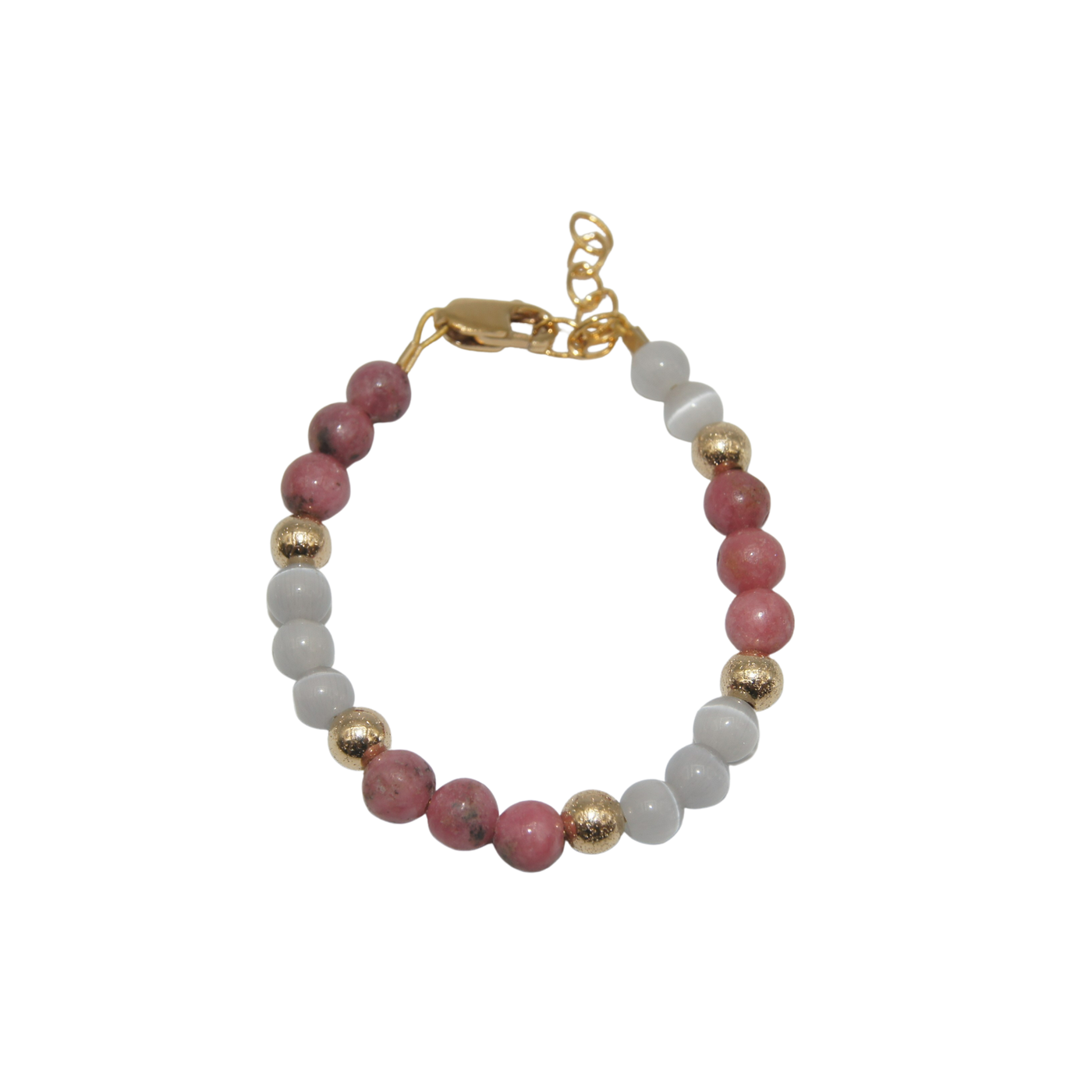 #G150- Mauve and White  Bracelet